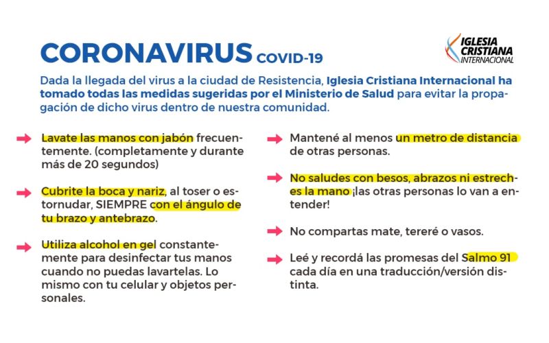 Consejos de ICI: COVID-19
