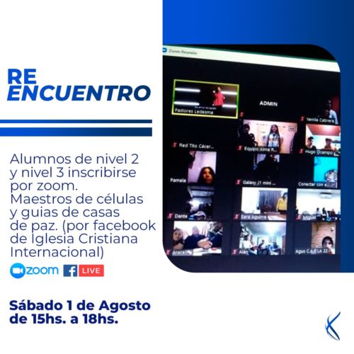 Re Encuentro Online este Sábado