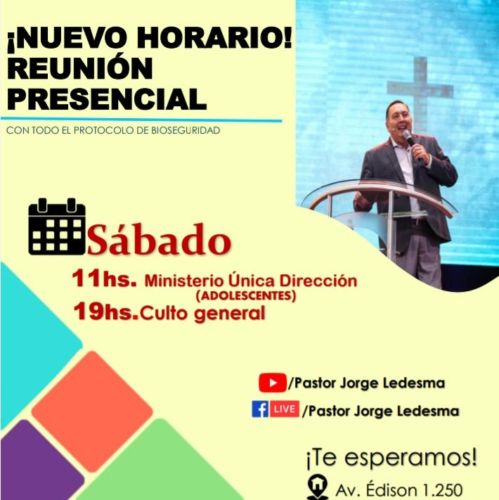 Nuevos Horarios de Reunión Presencial de ICI este Sábado y Domingo