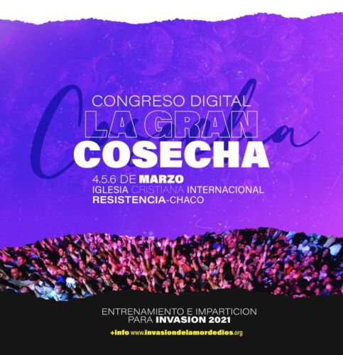 Invasión: ¡Se viene el gran congreso digital "La gran cosecha" 2021!