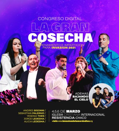 Este jueves: Congreso Digital de Invasión “La Gran Cosecha”