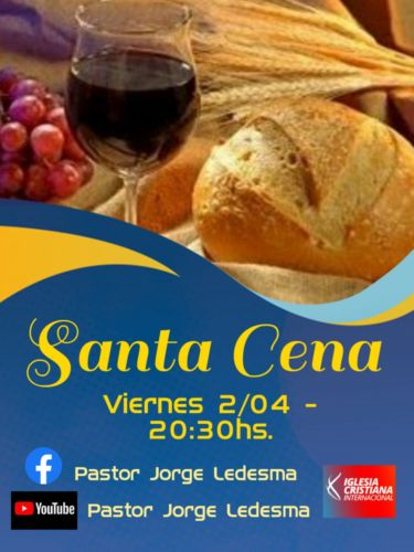 Santa Cena este viernes en la iglesia