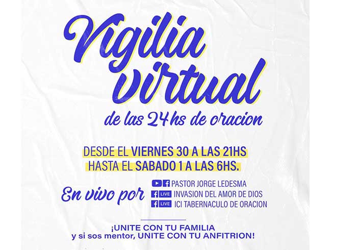 Llego el día: Súmate a la oración de 24 hs de Invasión