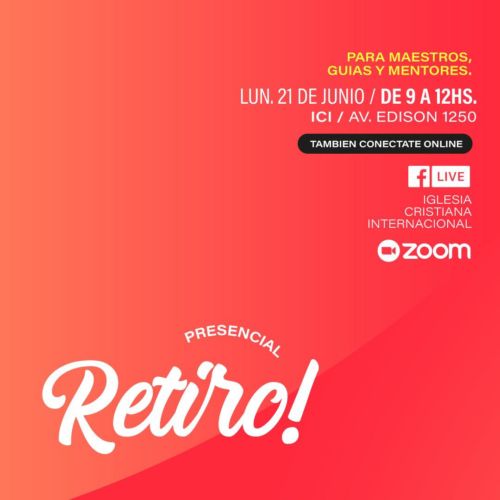 Este lunes feriado:  Retiro para Maestros, Guías y Mentores
