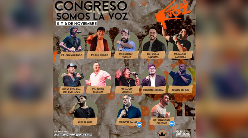 5 y 6 de Noviembre: Congreso de Jóvenes "Somos La Voz"