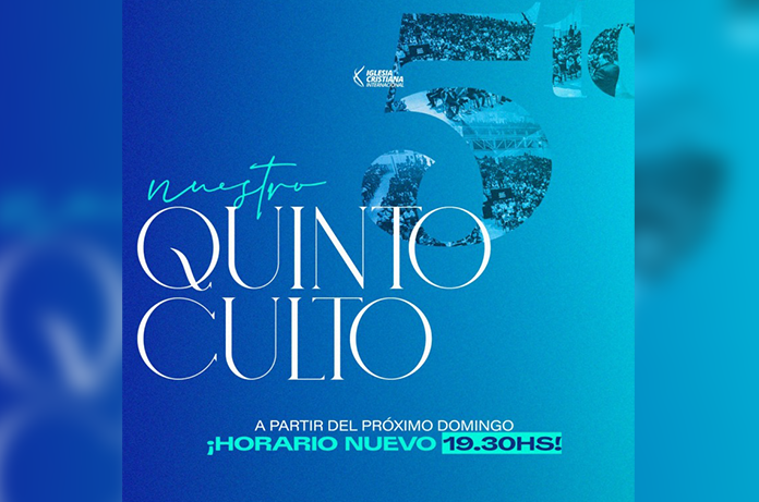 Reuniones del fin de semana en ICI:  ¡Y desde el próximo domingo 5 febrero, súmanos el quinto culto!