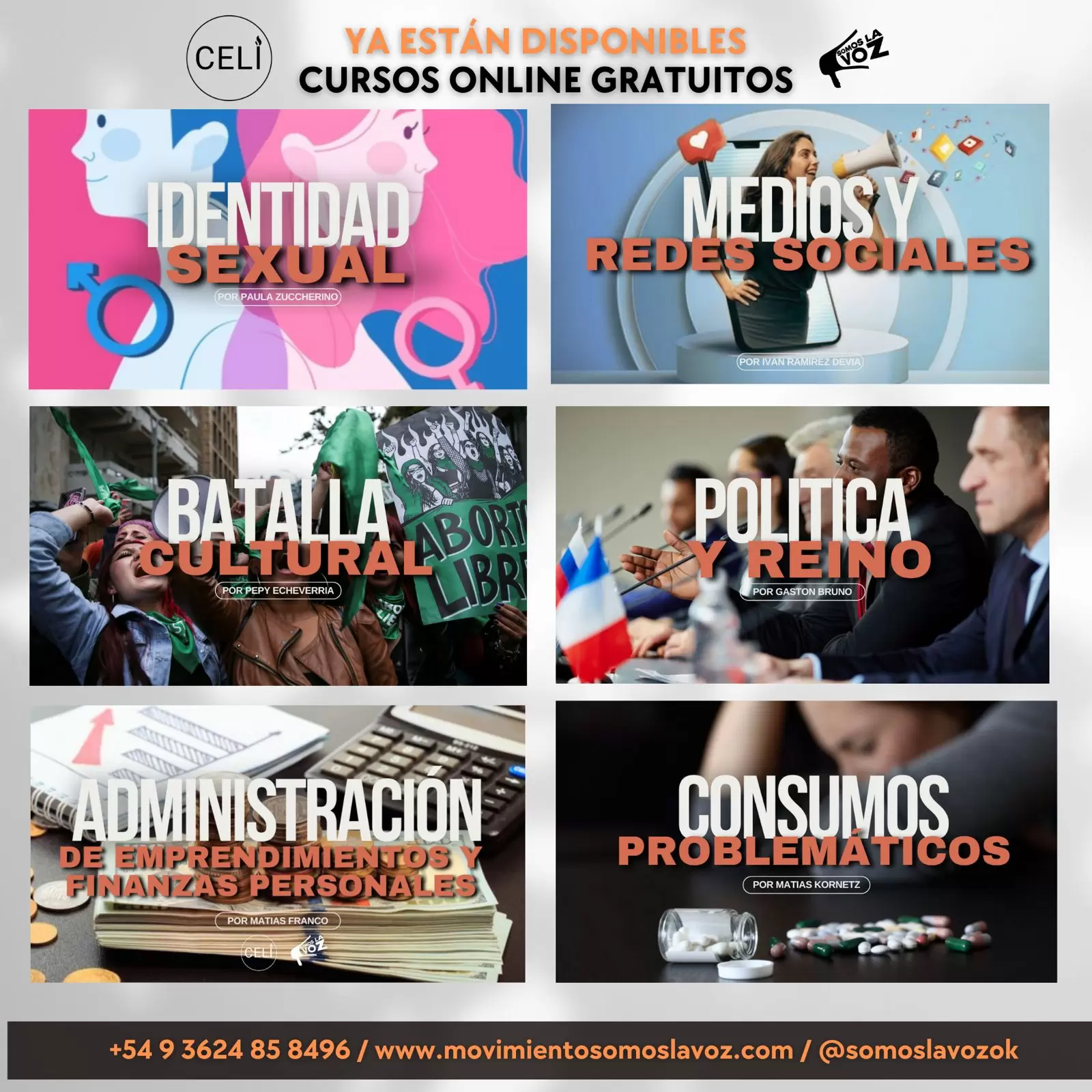 ¡Ingresa, inscribiste gratis! CELI el Centro de Entrenamiento para Líderes de influencia de Somos La Voz