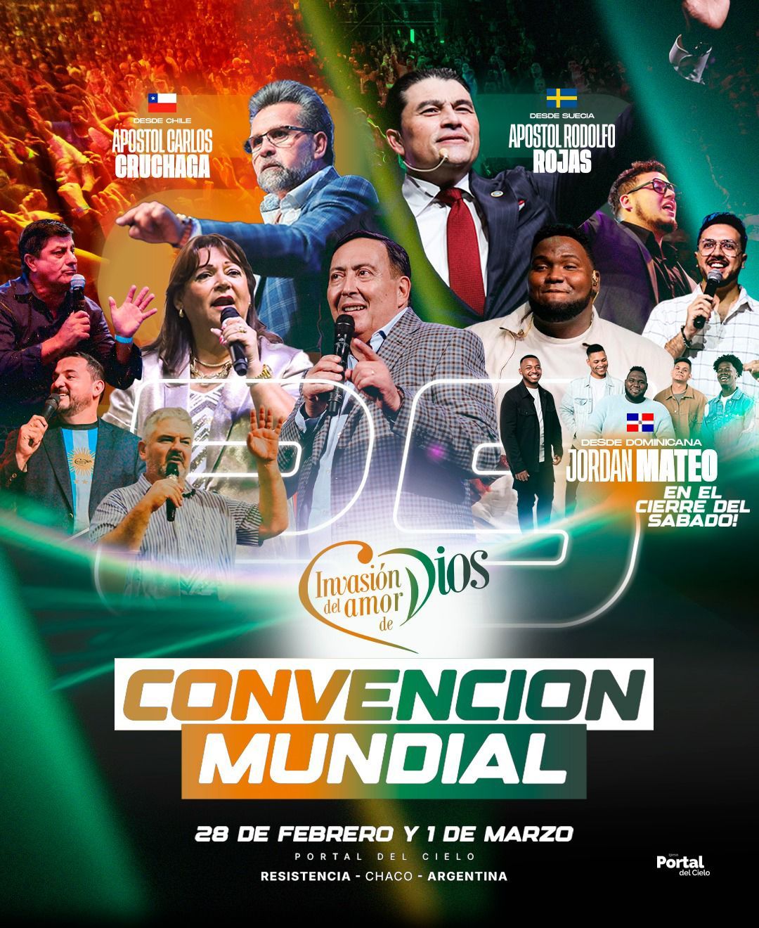 28 de Febrero y 1 Marzo:  Convención Mundial de Invasión del Amor de Dios