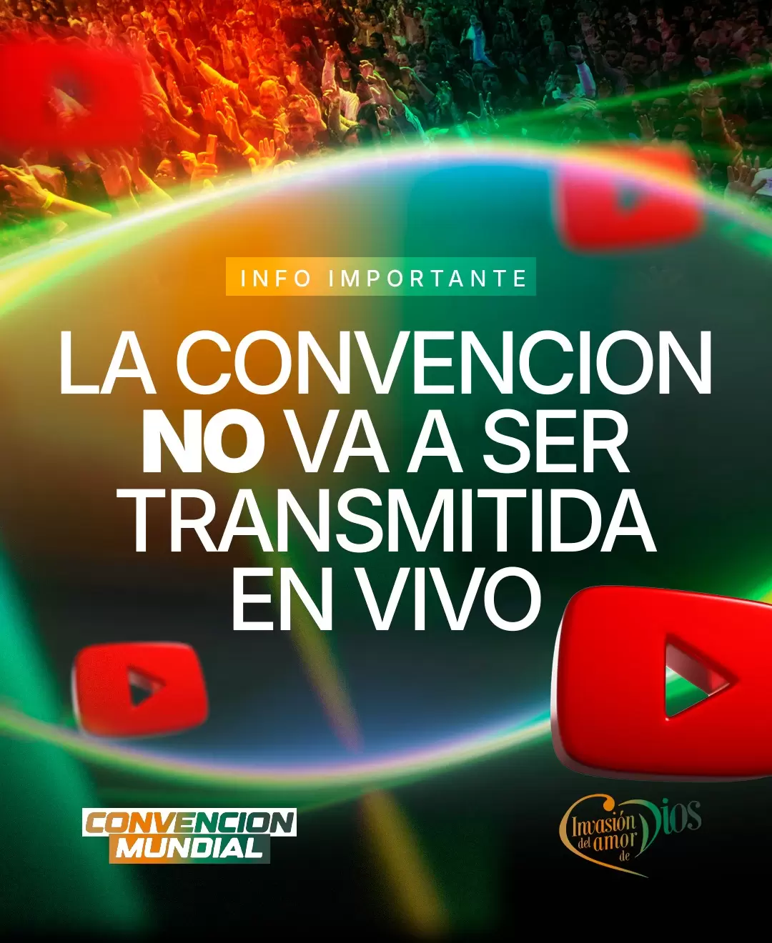 ¡Vení a vivir nuestra Convención en el Portal del Cielo y recordamos que la transmisión no será transmitida en vivo!