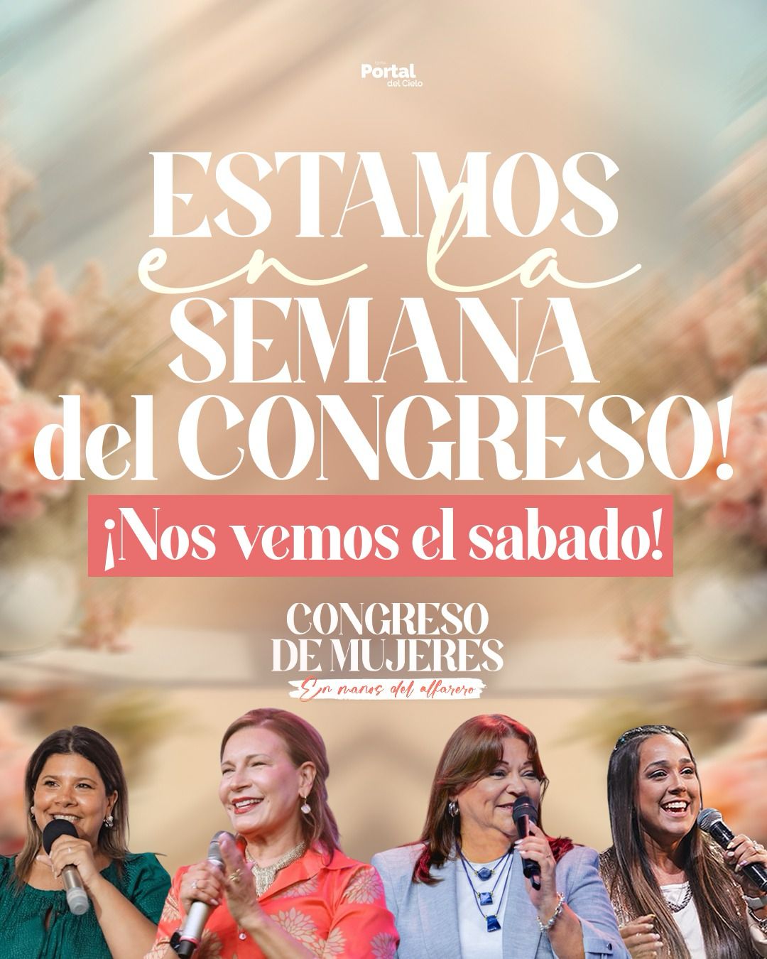 Sábado 15 de marzo: Congreso de Mujeres “En manos del Alfarero” en la Iglesia Portal del Cielo