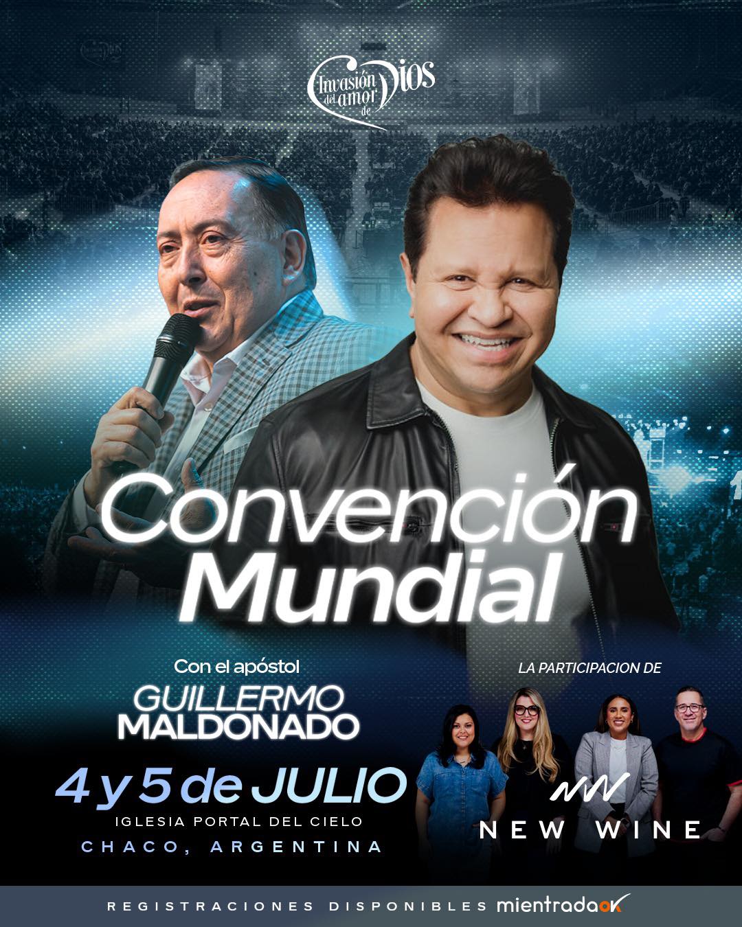 Julio: inauguración oficial de la Iglesia Portal del Cielo y la Convención Mundial con el Apóstol Guillermo Maldonado