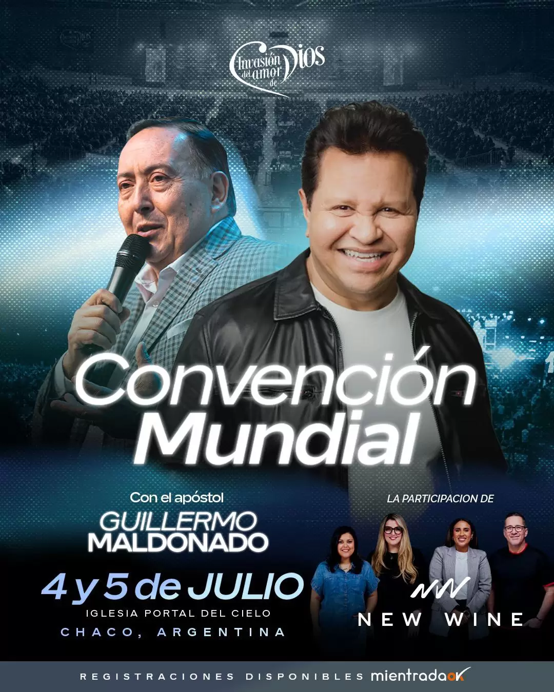 Julio: inauguración oficial de la Iglesia Portal del Cielo y la Convención Mundial con el Apóstol Guillermo Maldonado