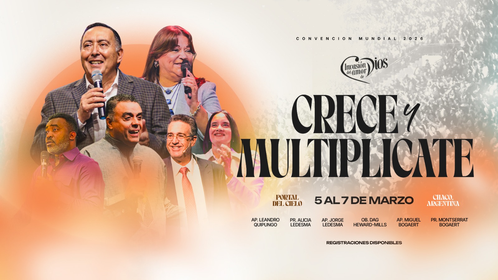 Del 5 al 7 de Marzo: Congreso Mundial “Crece y Multiplícate” 2026
