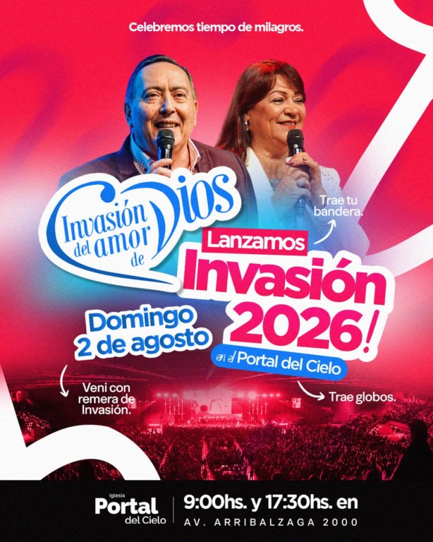 Llegan las buenas noticias: Al Portal del Cielo lanzamiento Invasión del Amor de Dios 2026