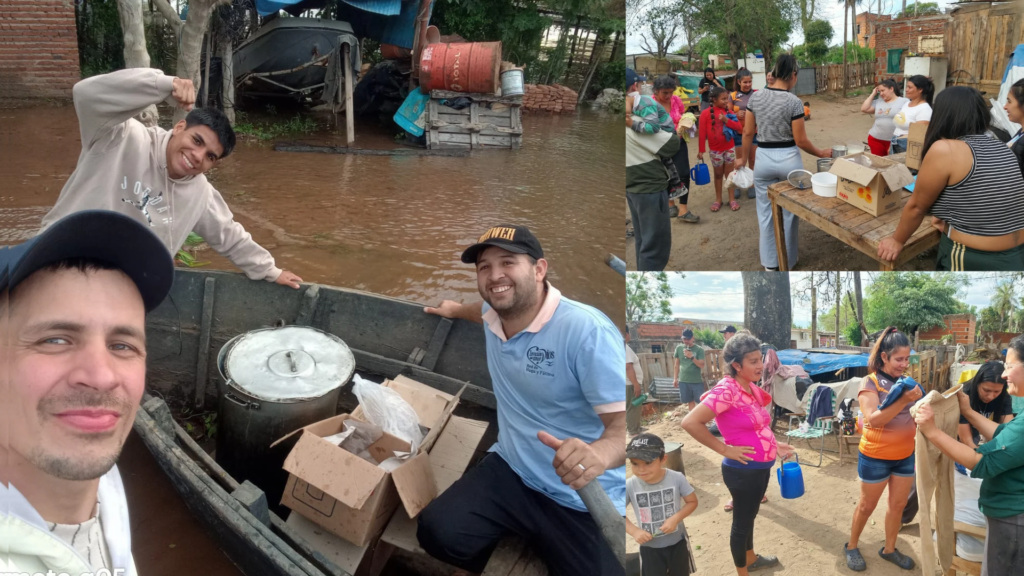 Portal Solidario: Llevamos asistencia en canoa a las familias anegadas de Corrientes